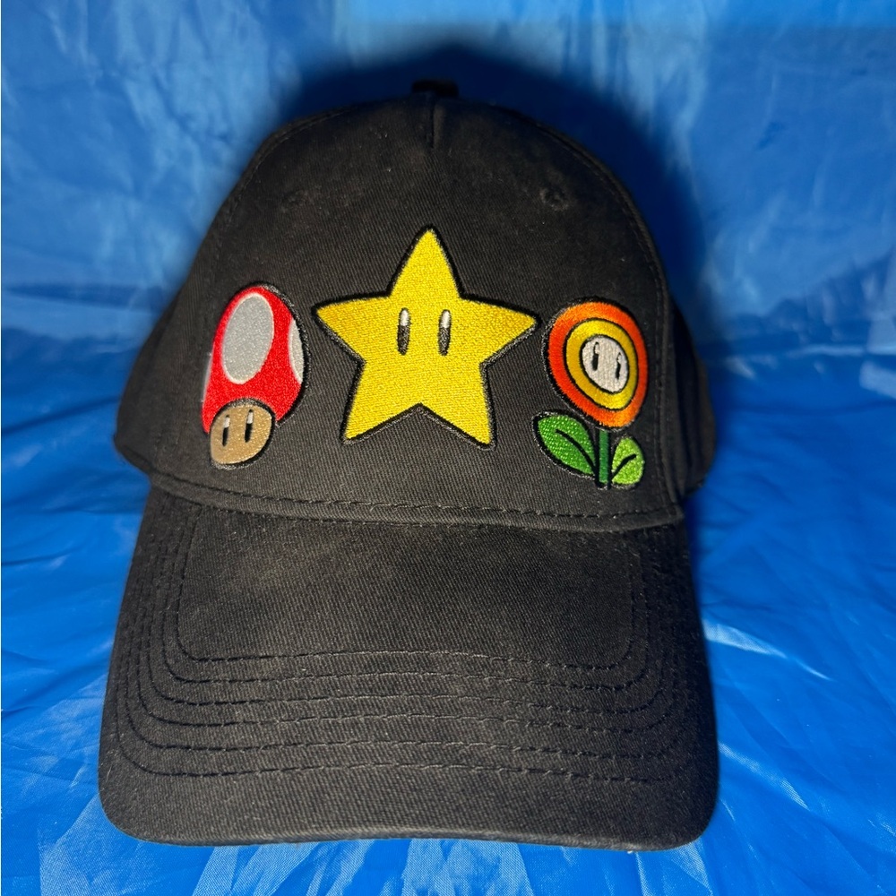Nintendo Black Snapback Cap